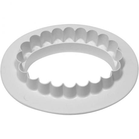 Large Fluted Oval Plaque Cutter