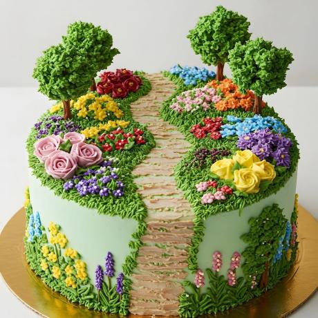 Craft Gun Gardening Cake
