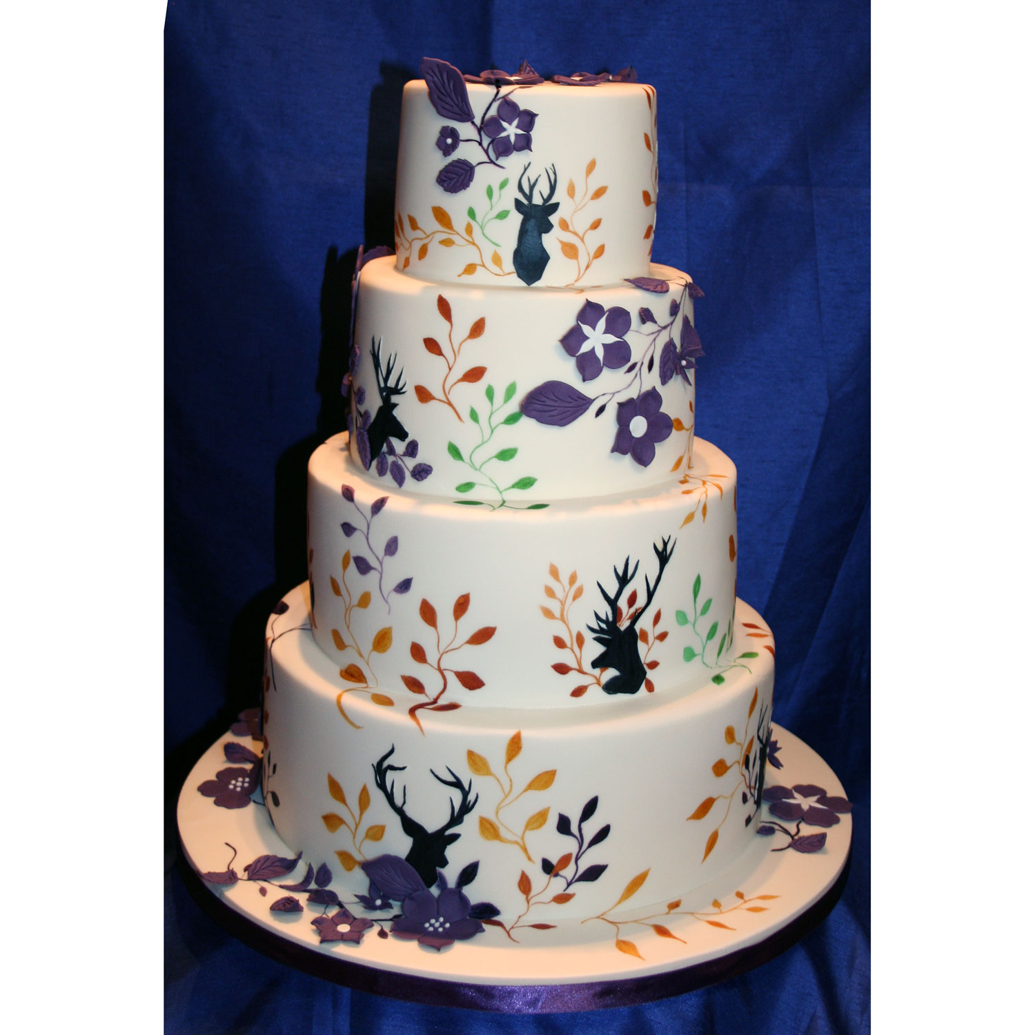 Highland Silhouette Wedding Cake