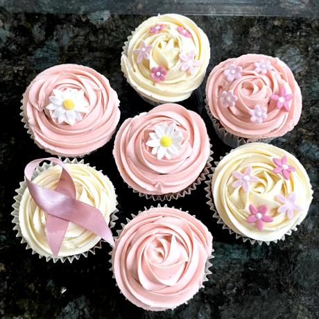 Dusky Pink themed cupcakes