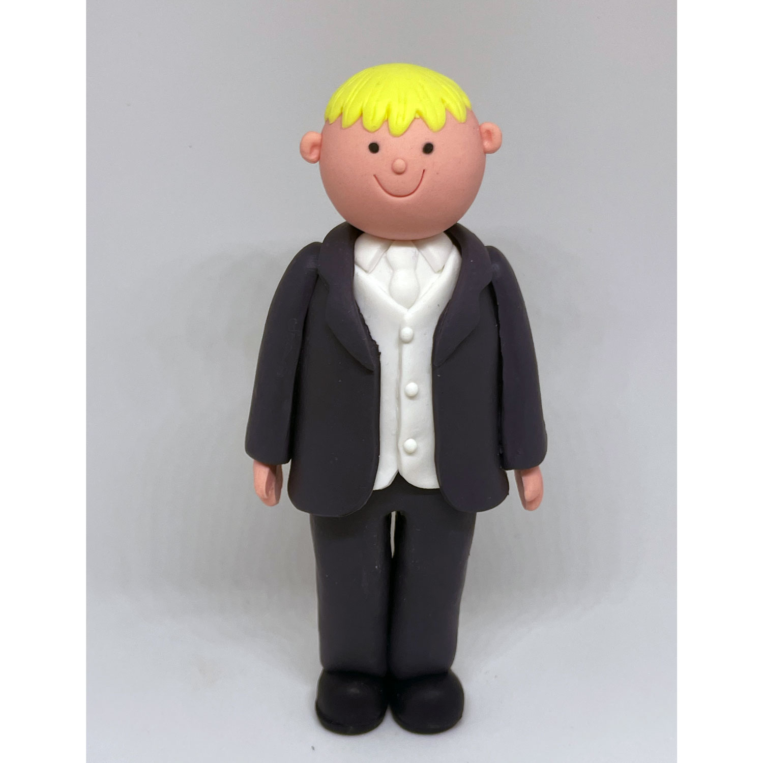 Blonde Groom Wedding Cake Topper