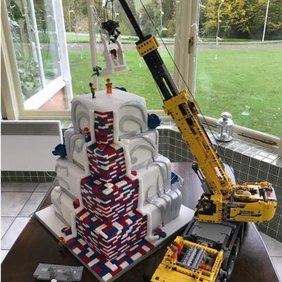 4 tier Lego Wedding Cake