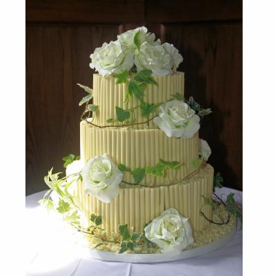 Rachel - White Belgian Chocolate Wedding Cake