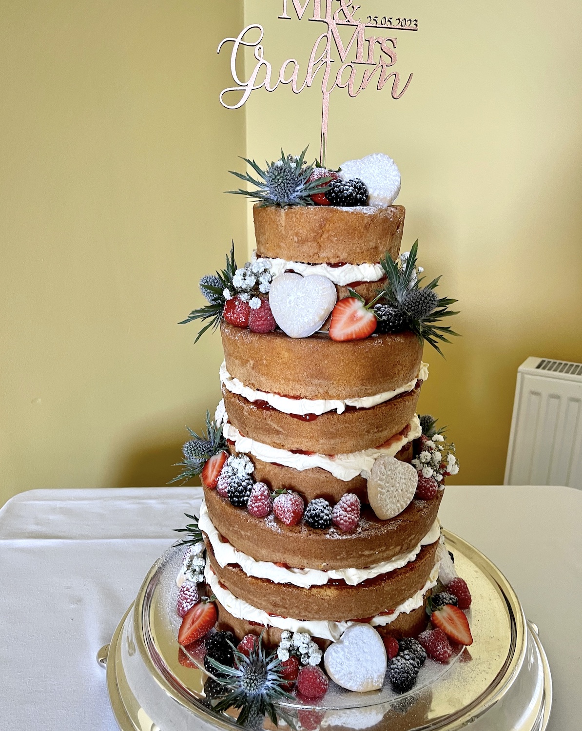 Scottish Berry Wedding Cake