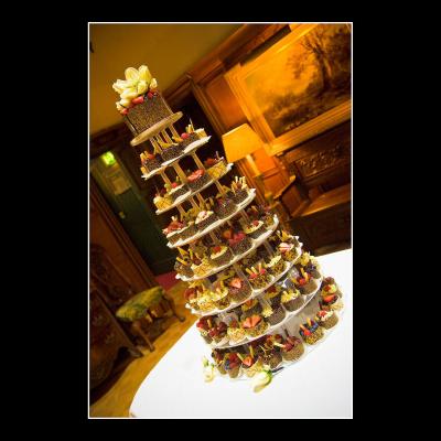 Individual Chocolate Mousses Wedding Cake