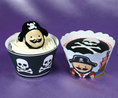 Pirate Cupcake Wraps