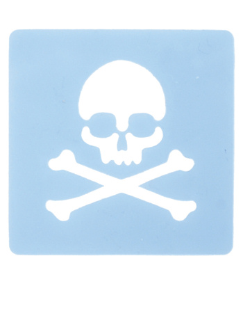 Skull and Crossbone Stencil