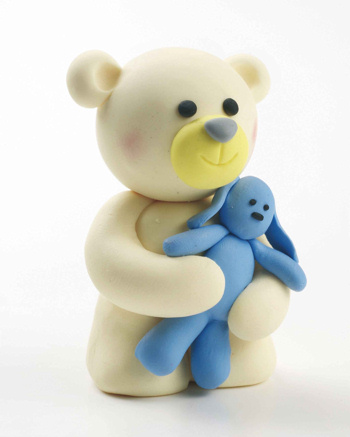 Teddy Bear with Blue Rabbit