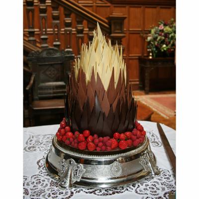 Flame of Love Belgian Chocolate Wedding Cake