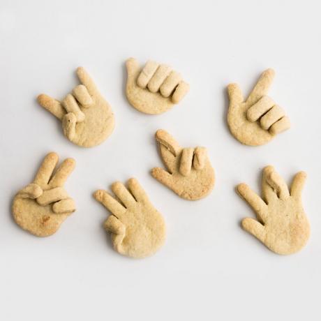 Baked Hand Shaped Cookies