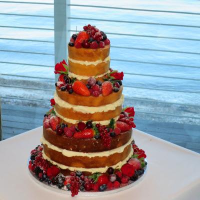 Naked Wedding Cake