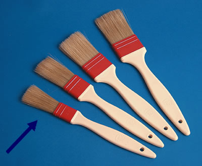 Natural Bristle Pastry Brushes