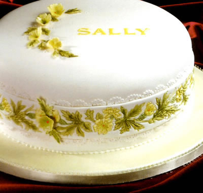 Floral Side Design Cake