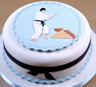 Karate Figure Cake