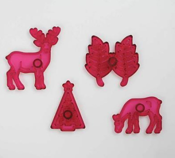 Reindeer, Lacy Leaf and Scroll Tree