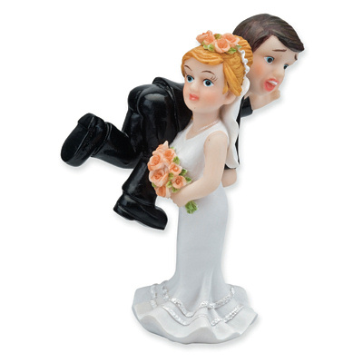 Determined Bride Wedding Cake Topper