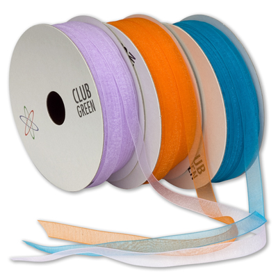 Organza Woven Edge ribbon 10mm