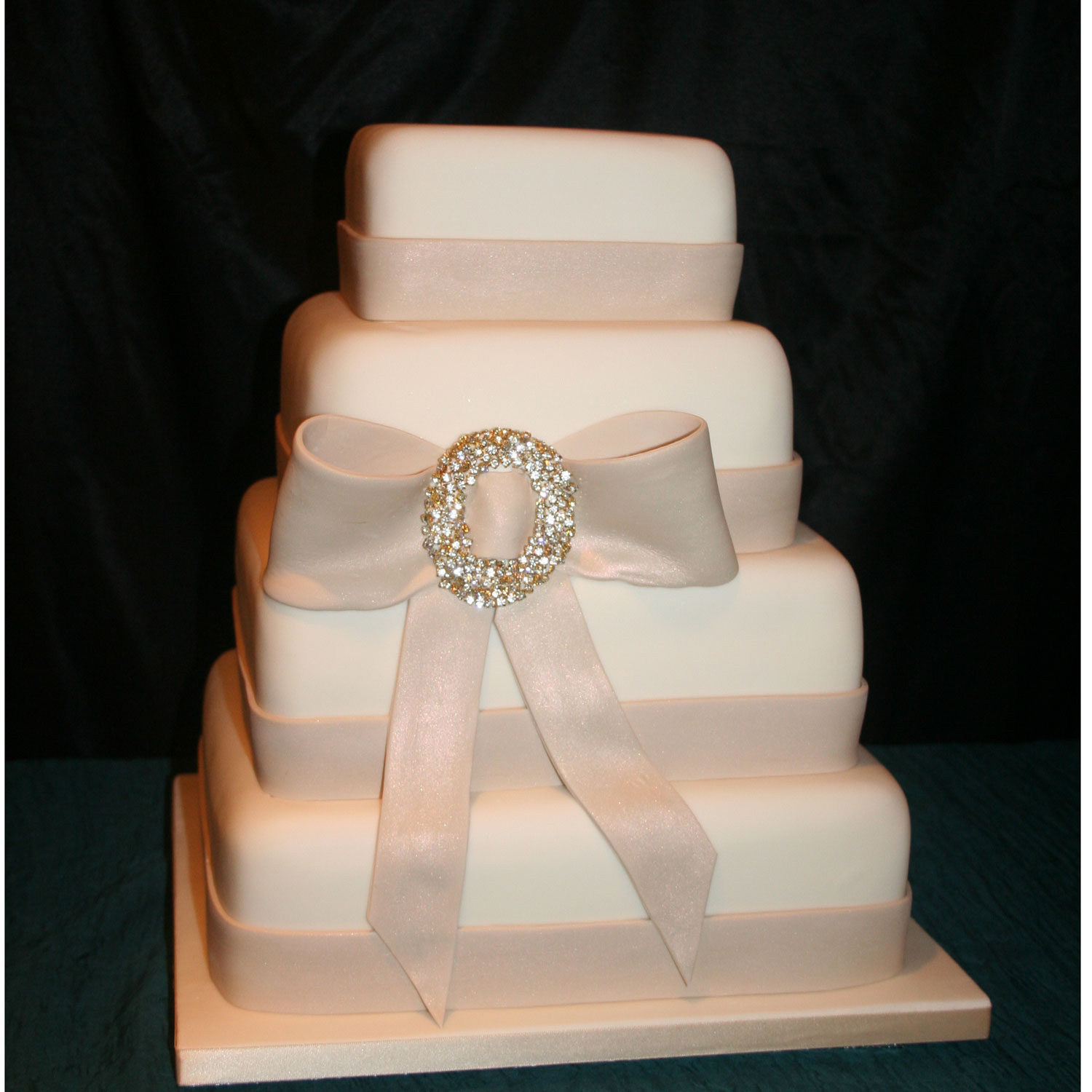 Satin Finish Wedding Cake