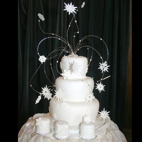 Snowflake Wedding Cake