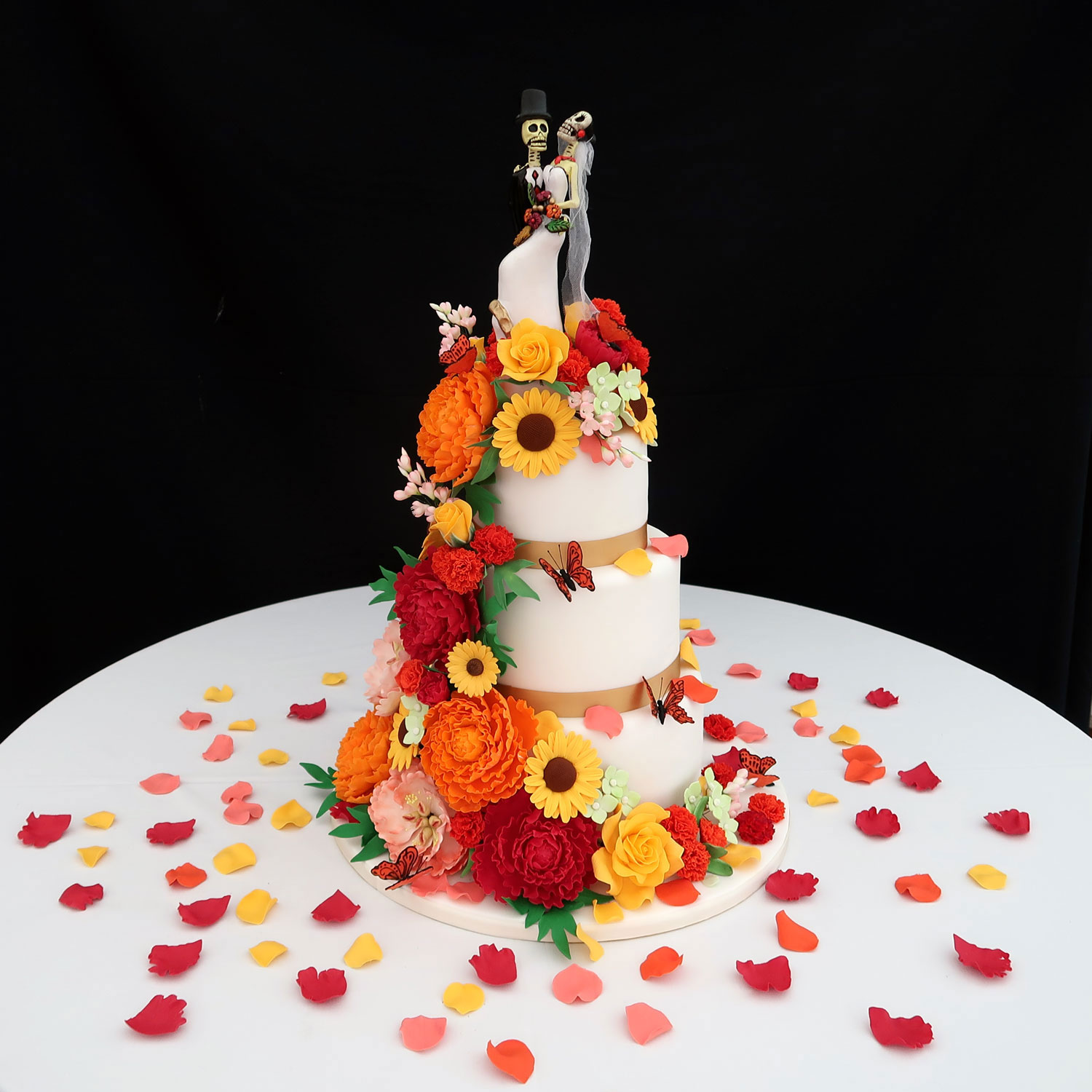 Day of The Dead Wedding Cake