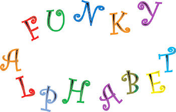 Funky Alphabet Tappits