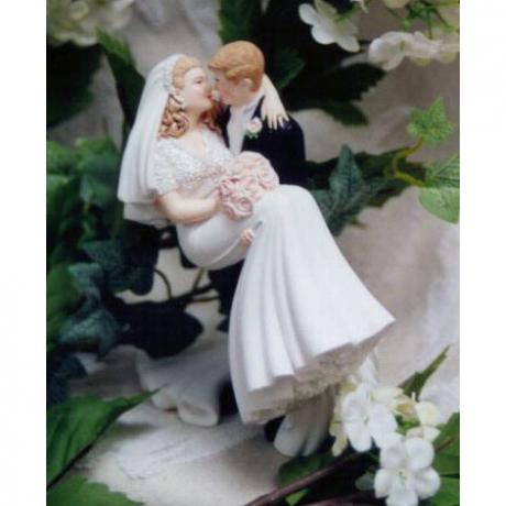 Threashold of Happiness Wedding Cake Topper